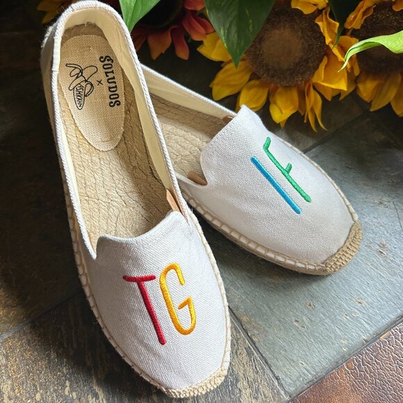 Soludos “TGIF” Canvas and Jute Espadrille Slip-Ons - Picture 3 of 13
